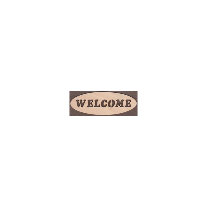 WT2053-Laser cut Welcome Sign-Oval